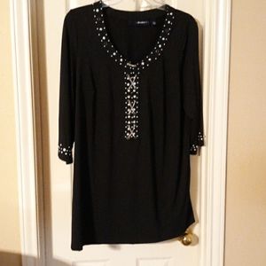 Black studded top  very sexy